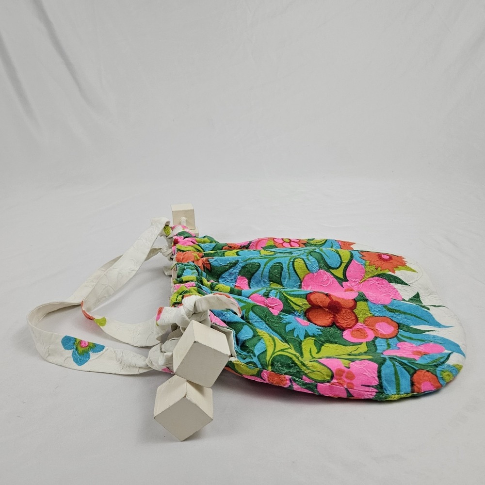 Hippie Handbag Handmade Floral Fabric Purse Retro Coquette Vintage Boho - Picture 8 of 13